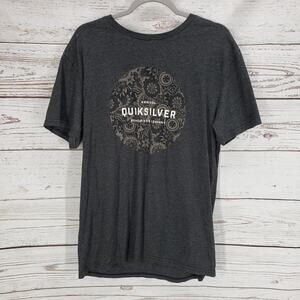 Quiksilver Men's Gray Short Sleeve T-Shirt Size L